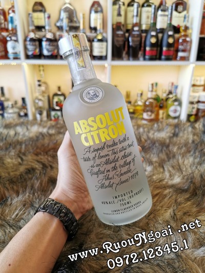 Rượu Vodka Absolut Citron