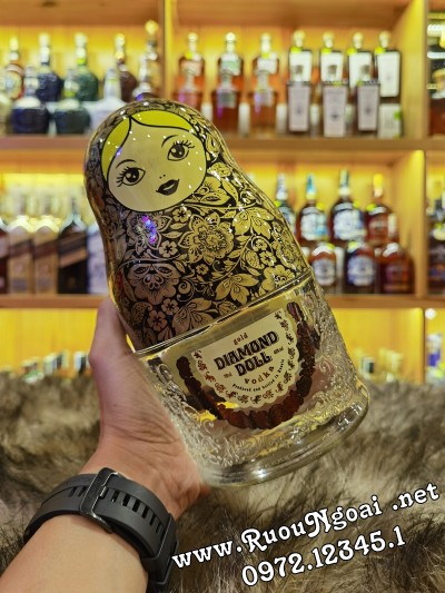 Rượu Diamond Doll Vodka Gold